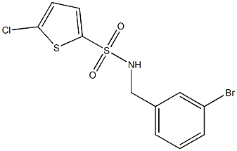 N-[(3-bromophenyl)methyl]-5-chlorothiophene-2-sulfonamide Struktur