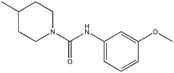 N-(3-methoxyphenyl)-4-methylpiperidine-1-carboxamide Struktur