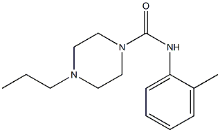 N-(2-methylphenyl)-4-propylpiperazine-1-carboxamide Struktur