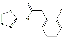 2-(2-chlorophenyl)-N-(1,3,4-thiadiazol-2-yl)acetamide Struktur