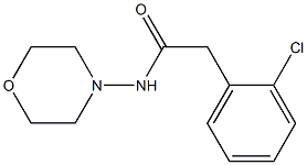 2-(2-chlorophenyl)-N-morpholin-4-ylacetamide Structure