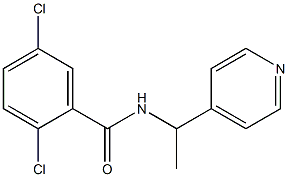 2,5-dichloro-N-(1-pyridin-4-ylethyl)benzamide Struktur