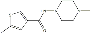 5-methyl-N-(4-methylpiperazin-1-yl)thiophene-3-carboxamide Struktur