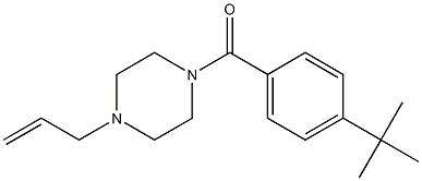 (4-tert-butylphenyl)-(4-prop-2-enylpiperazin-1-yl)methanone Struktur