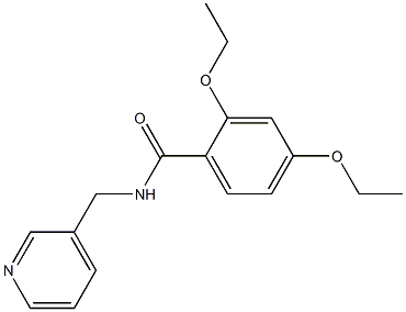 2,4-diethoxy-N-(pyridin-3-ylmethyl)benzamide Struktur