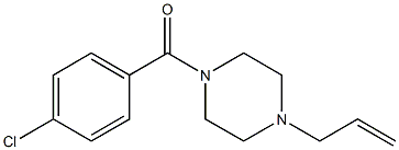 (4-chlorophenyl)-(4-prop-2-enylpiperazin-1-yl)methanone Struktur