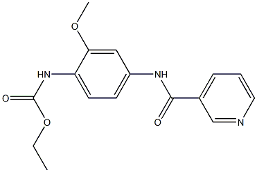 ethyl N-[2-methoxy-4-(pyridine-3-carbonylamino)phenyl]carbamate Struktur