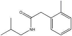 2-(2-methylphenyl)-N-(2-methylpropyl)acetamide Struktur