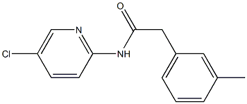 N-(5-chloropyridin-2-yl)-2-(3-methylphenyl)acetamide Struktur