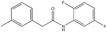 N-(2,5-difluorophenyl)-2-(3-methylphenyl)acetamide Struktur