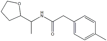 2-(4-methylphenyl)-N-[1-(oxolan-2-yl)ethyl]acetamide Struktur