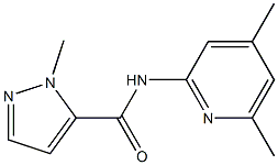 N-(4,6-dimethylpyridin-2-yl)-2-methylpyrazole-3-carboxamide Struktur