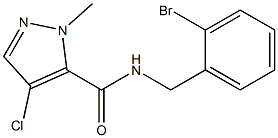 N-[(2-bromophenyl)methyl]-4-chloro-2-methylpyrazole-3-carboxamide Struktur