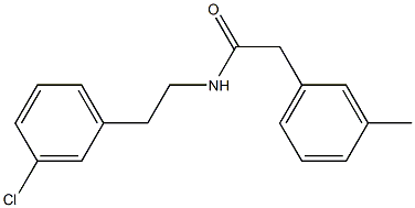 N-[2-(3-chlorophenyl)ethyl]-2-(3-methylphenyl)acetamide Struktur