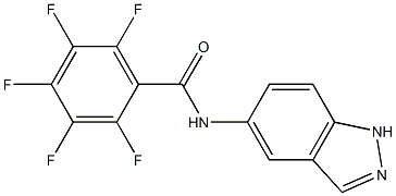 2,3,4,5,6-pentafluoro-N-(1H-indazol-5-yl)benzamide Struktur