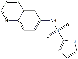 N-quinolin-6-ylthiophene-2-sulfonamide Struktur