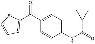 N-[4-(thiophene-2-carbonyl)phenyl]cyclopropanecarboxamide Struktur