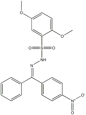 2,5-dimethoxy-N-[(Z)-[(4-nitrophenyl)-phenylmethylidene]amino]benzenesulfonamide Struktur