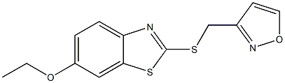 3-[(6-ethoxy-1,3-benzothiazol-2-yl)sulfanylmethyl]-1,2-oxazole Struktur