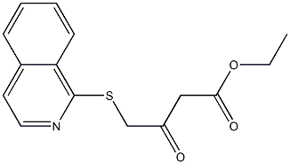 ethyl 4-isoquinolin-1-ylsulfanyl-3-oxobutanoate Struktur