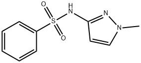 N-(1-methylpyrazol-3-yl)benzenesulfonamide Struktur