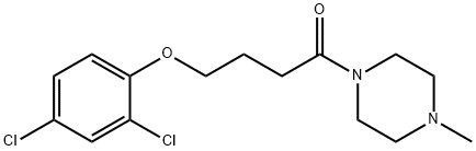 4-(2,4-dichlorophenoxy)-1-(4-methylpiperazin-1-yl)butan-1-one Struktur