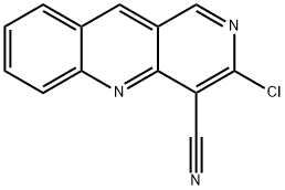 3-chlorobenzo[b][1,6]naphthyridine-4-carbonitrile Struktur