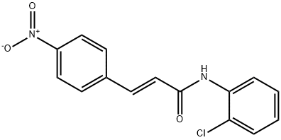 (E)-N-(2-chlorophenyl)-3-(4-nitrophenyl)prop-2-enamide Struktur