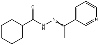 N-[(E)-1-pyridin-3-ylethylideneamino]cyclohexanecarboxamide Struktur