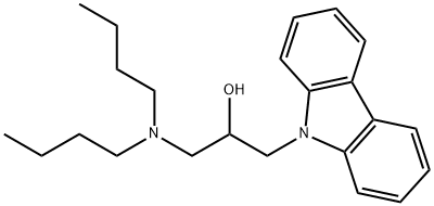 1-carbazol-9-yl-3-(dibutylamino)propan-2-ol Struktur