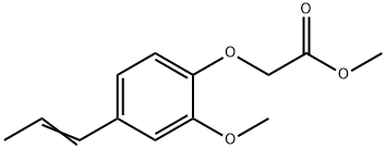 methyl 2-[2-methoxy-4-[(E)-prop-1-enyl]phenoxy]acetate Struktur