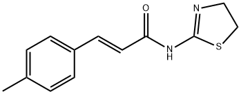 (E)-N-(4,5-dihydro-1,3-thiazol-2-yl)-3-(4-methylphenyl)prop-2-enamide Struktur