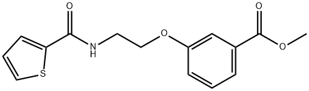 methyl 3-[2-(thiophene-2-carbonylamino)ethoxy]benzoate Struktur