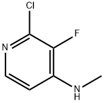 (2-Chloro-3-fluoro-pyridin-4-yl)-methyl-amine Struktur