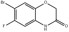 7-Bromo-6-fluoro-4H-benzo[1,4]oxazin-3-one Struktur