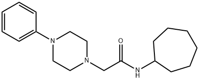 N-cycloheptyl-2-(4-phenylpiperazin-1-yl)acetamide Struktur