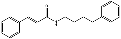 (E)-3-phenyl-N-(4-phenylbutyl)prop-2-enamide Struktur