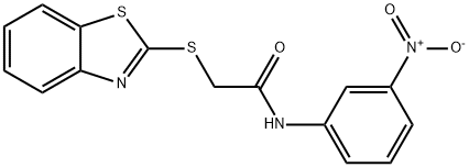 2-(1,3-benzothiazol-2-ylsulfanyl)-N-(3-nitrophenyl)acetamide Struktur