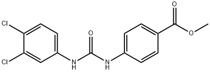 methyl 4-[(3,4-dichlorophenyl)carbamoylamino]benzoate Struktur