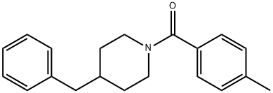 (4-benzylpiperidin-1-yl)-(4-methylphenyl)methanone Struktur