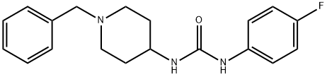 1-(1-benzylpiperidin-4-yl)-3-(4-fluorophenyl)urea Struktur