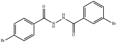 3-bromo-N'-(4-bromobenzoyl)benzohydrazide Struktur