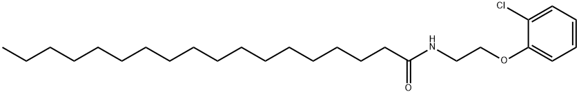 N-[2-(2-chlorophenoxy)ethyl]octadecanamide Struktur