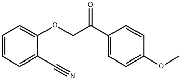 2-[2-(4-methoxyphenyl)-2-oxoethoxy]benzonitrile Struktur