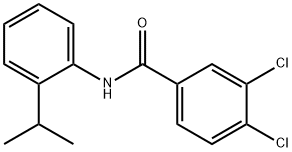 3,4-dichloro-N-(2-propan-2-ylphenyl)benzamide Struktur