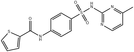 N-[4-[(4-methylpyrimidin-2-yl)sulfamoyl]phenyl]thiophene-2-carboxamide Struktur