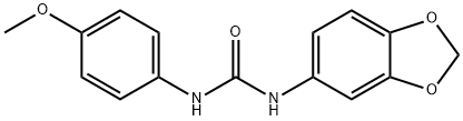 1-(1,3-benzodioxol-5-yl)-3-(4-methoxyphenyl)urea Struktur