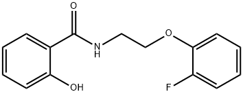 N-[2-(2-fluorophenoxy)ethyl]-2-hydroxybenzamide Struktur