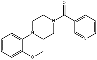 [4-(2-methoxyphenyl)piperazin-1-yl]-pyridin-3-ylmethanone Struktur