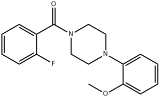 (2-fluorophenyl)-[4-(2-methoxyphenyl)piperazin-1-yl]methanone Struktur